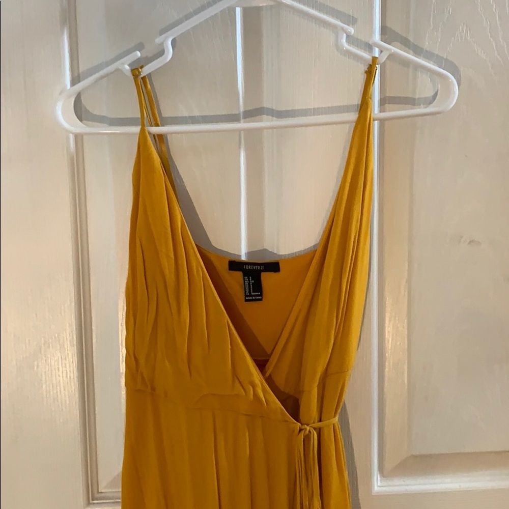 Mustard long dress